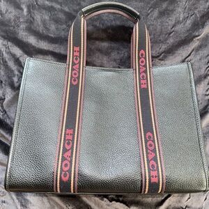 Coach Smith Tote in Black Leather Unisex